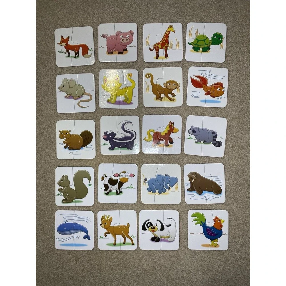 The Learning Journey Match It! Heads & Tails 2+ (2014 Rare Dog & Fish Art)